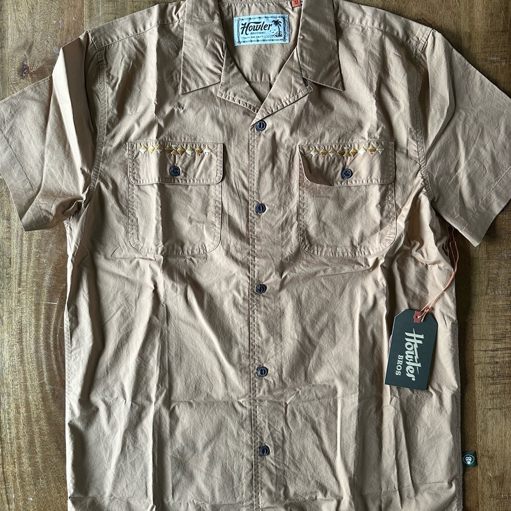 Howler Brothers Brown Short Sleeve Shirt